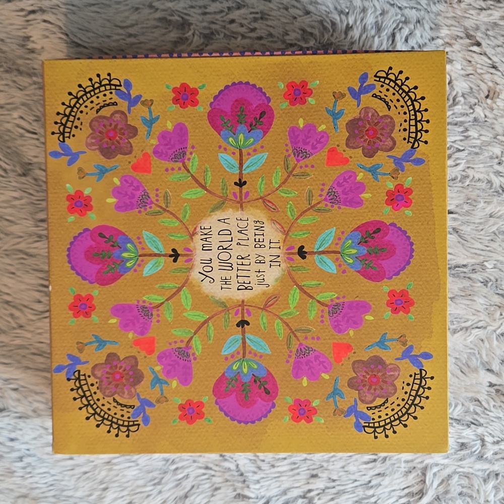 NATURAL LIFE Floral Patterned Happy Box - Empty Box, Like New!